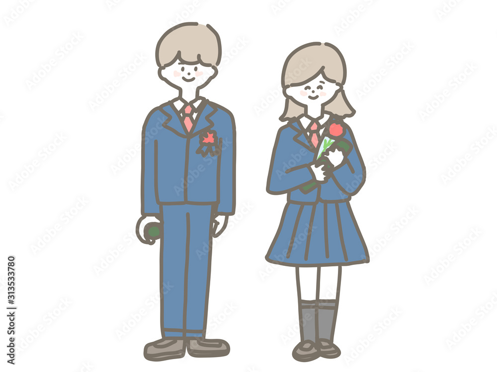 High school student at graduation ceremony High school student at graduation ceremony