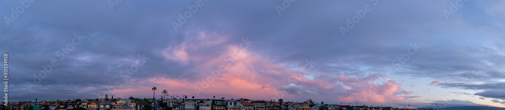 Fototapeta premium Zachmurzony zachód słońca 05