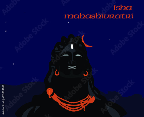 Adiyogi statue, Isha foundation Coimbatore , tamil nadu, india, magnificent structures of shiva (adhiyogi) illustration mahashivaratri 
