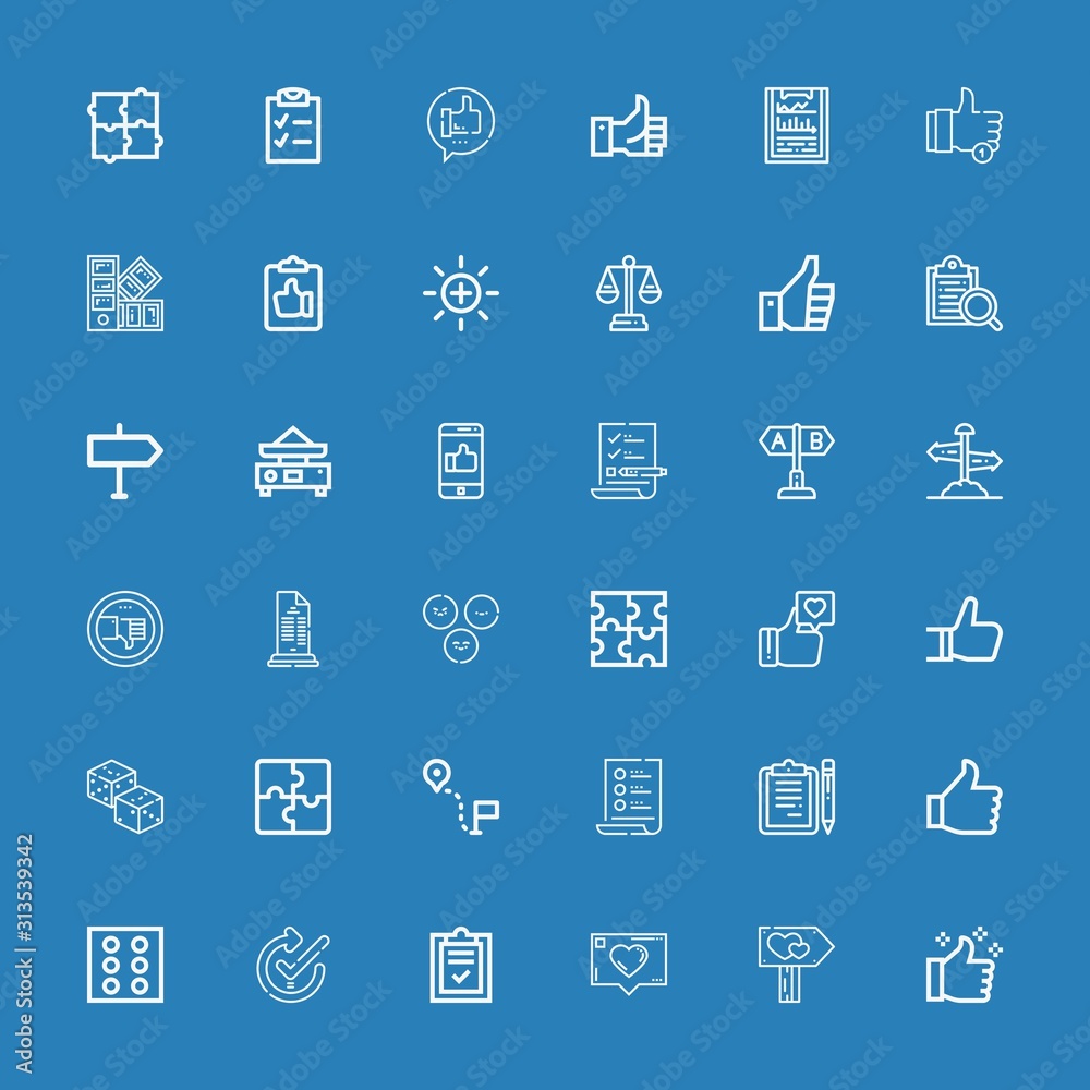 Editable 36 choice icons for web and mobile Editable 36 choice icons for web and mobile