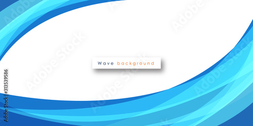 Abstract vector background, transparent waved lines for brochure, website, flyer design. Blue smoke wave.