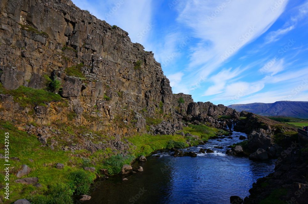 Thingvellir National Park  in iceland