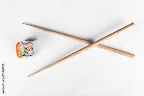 Overhead japanese sushi food