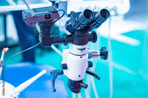 Microscope. Work as a denti...