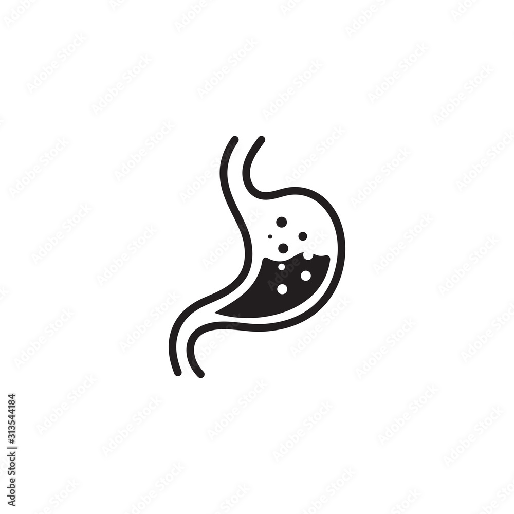 Fototapeta premium stomach care icon designs concept vector