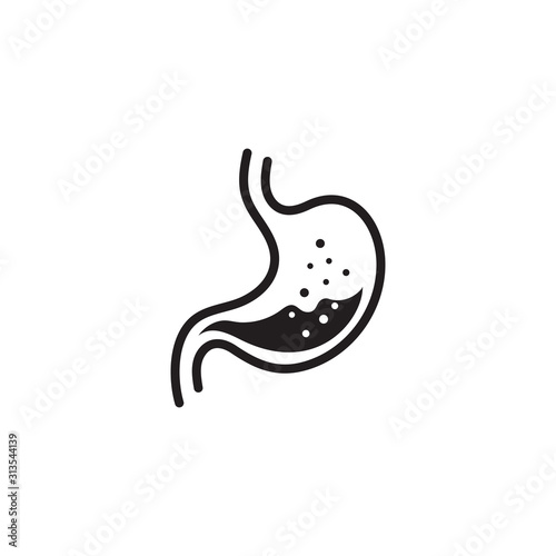 stomach care icon designs concept vector