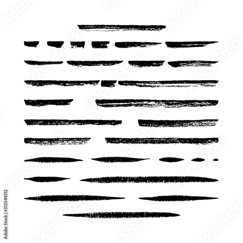 Set of thirty vector hand created dry marker brushes. Easy to use. There are all of them on brushes panel.