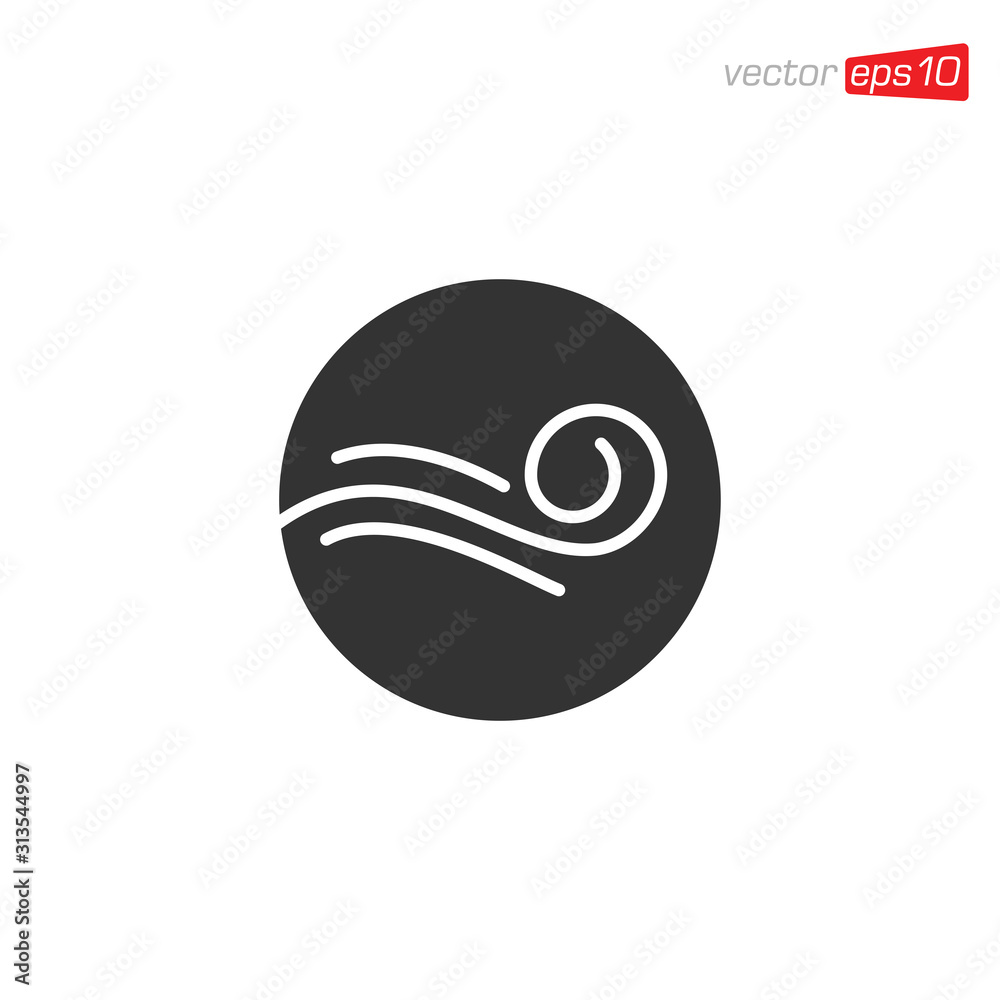 Obraz premium Wind and Air Icon Logo Design