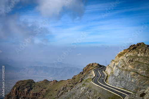 Landscape view of Taif Mountains  photo