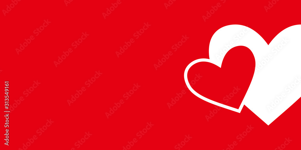 Happy Valentines Day card vector illustration background heart made of ribbon on red background love garland love icon Happy Valentines Day card vector illustration background heart made of ribbon on red background love garland love icon