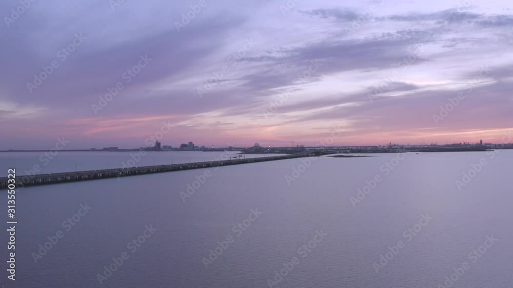 Sunset over Nueces bay in Corpus Christi Texas Sunset over Nueces bay in Corpus Christi Texas