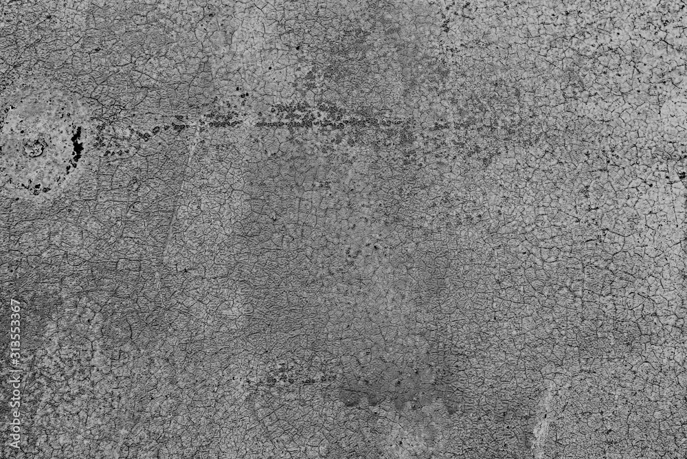 Fototapeta premium Metal texture with scratches and cracks which can be used as a background