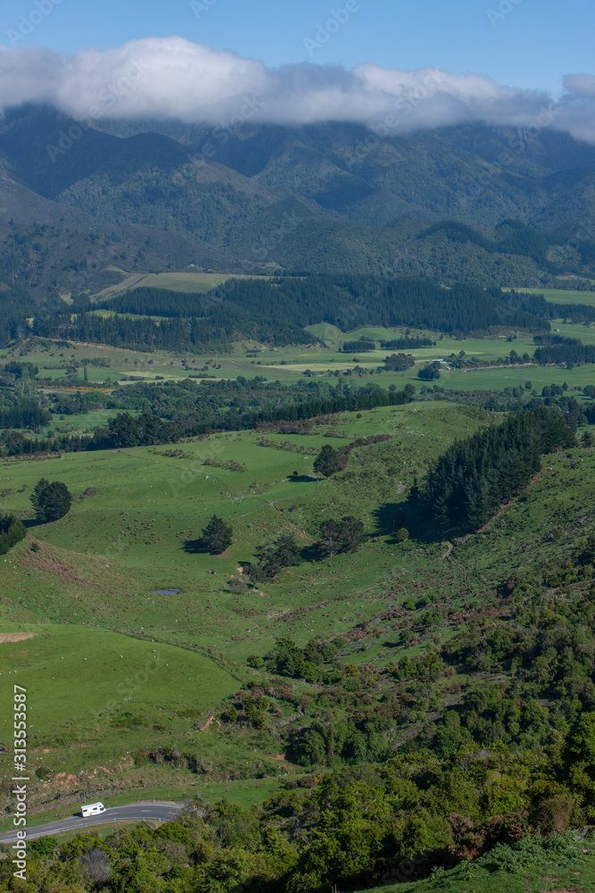 Valley. Highway 60 Collingwood Motueka. South Island New Zealand