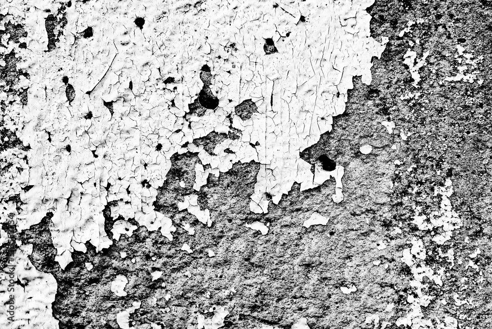Fototapeta premium Texture of a concrete wall with cracks and scratches which can be used as a background