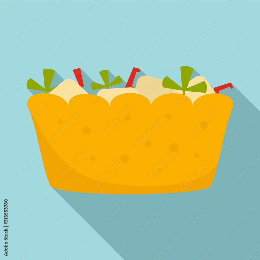 Fruit salad icon. Flat illustration of fruit salad vector icon for web design Fruit salad icon. Flat illustration of fruit salad vector icon for web design