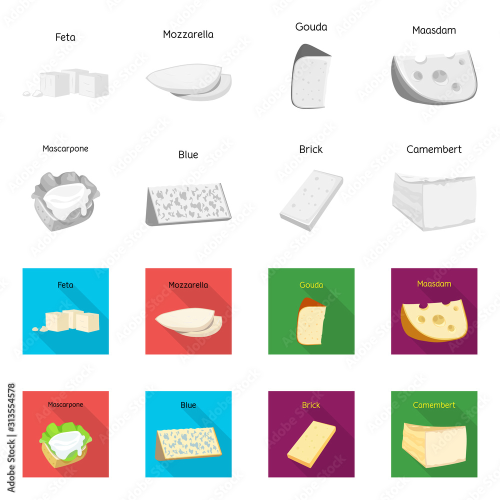 Vector design of product and milk logo. Collection of product and snack stock vector illustration. Vector design of product and milk logo. Collection of product and snack stock vector illustration.