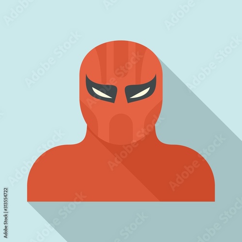 Party superhero icon. Flat illustration of party superhero vector icon for web design