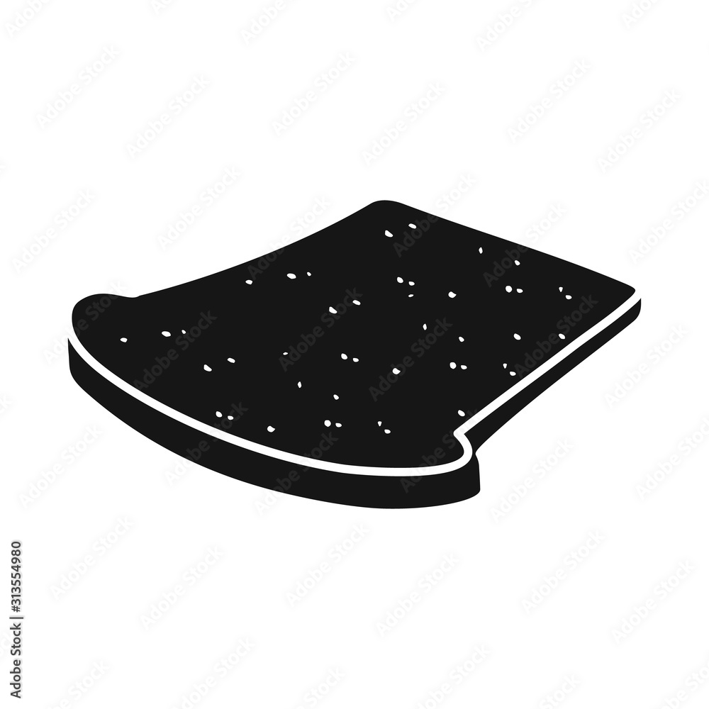 Isolated object of bread and toast icon. Web element of bread and brown stock vector illustration. Isolated object of bread and toast icon. Web element of bread and brown stock vector illustration.