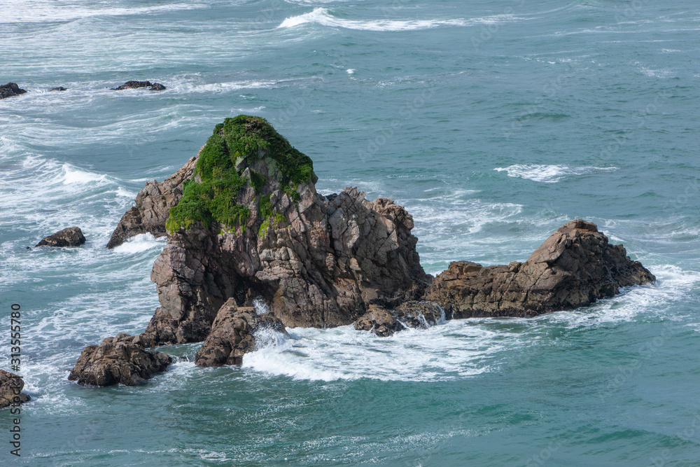Cape Foulwind New Zealand. South Island. Coast. Ocean Cape Foulwind New Zealand. South Island. Coast. Ocean