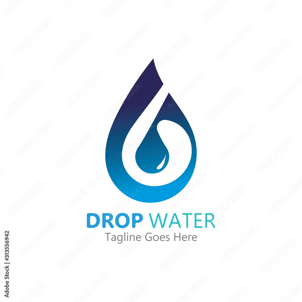 Creative Water drop Logo or icon Template vector illustration Creative Water drop Logo or icon Template vector illustration