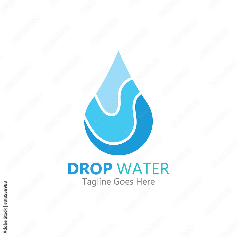 Creative Water drop Logo or icon Template vector illustration Creative Water drop Logo or icon Template vector illustration
