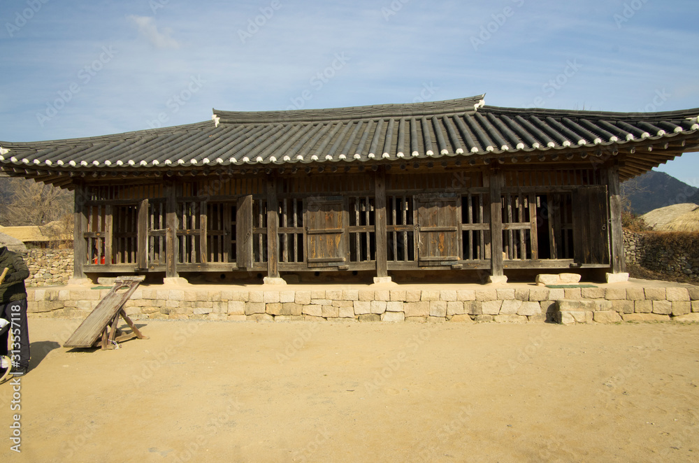 Old korean castle town in Suncheon, South Korea. The building was a prison at the age of Joseon Dynasty. 