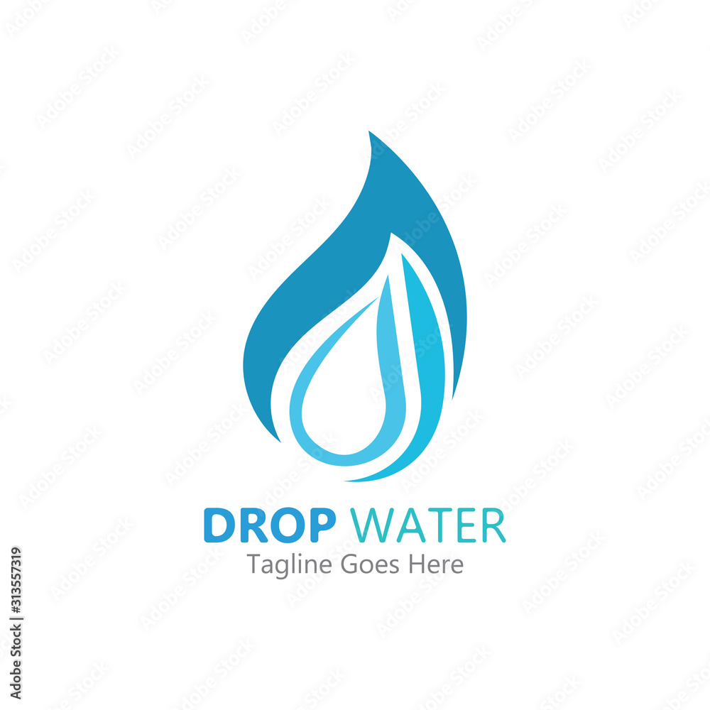 Creative Water drop Logo or icon Template vector illustration Creative Water drop Logo or icon Template vector illustration