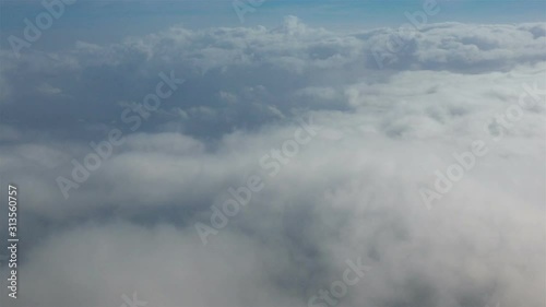 Wallpaper Mural Flight over the atlantic ocean. Aerial sky and clouds. Torontodigital.ca