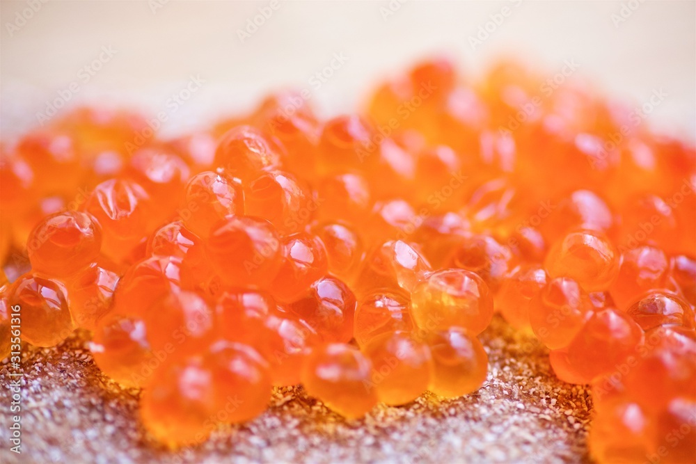 sandwich of bread and red caviar sandwich of bread and red caviar