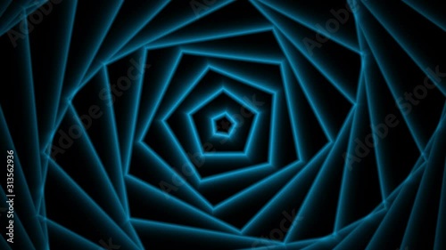 Hypnotize illusion shape background loop animation colorful background 
