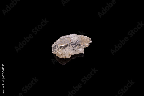 Close-up image of mountain pure quartz crystal © popovj2