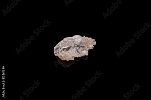 Close-up image of mountain pure quartz crystal