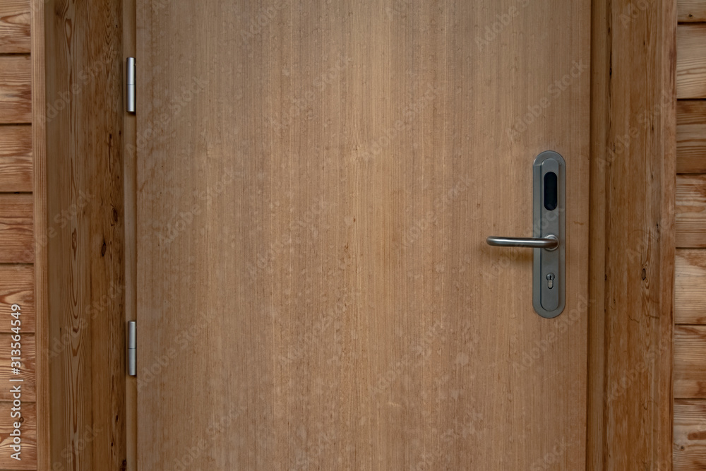 house porch entrance door background textured wooden surface with iron knob, pattern empty copy space for your text here house porch entrance door background textured wooden surface with iron knob, pattern empty copy space for your text here