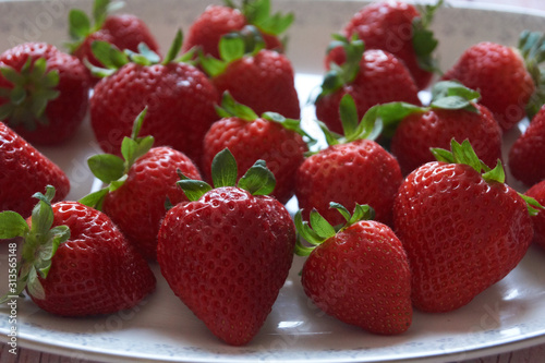 red strawberries very sweet from spain