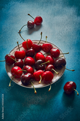 strawberries with cherries very sweet