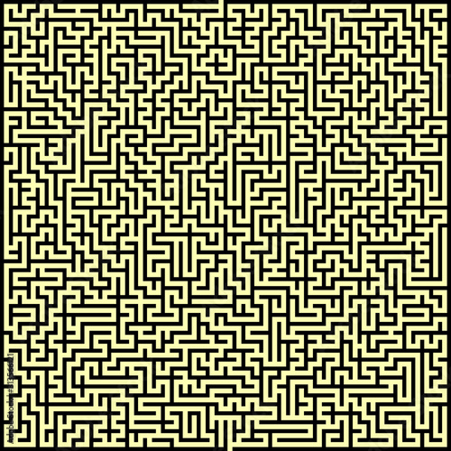 Square maze. Labyrinth. Vec...