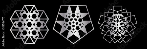 Abstract geometric ornament...