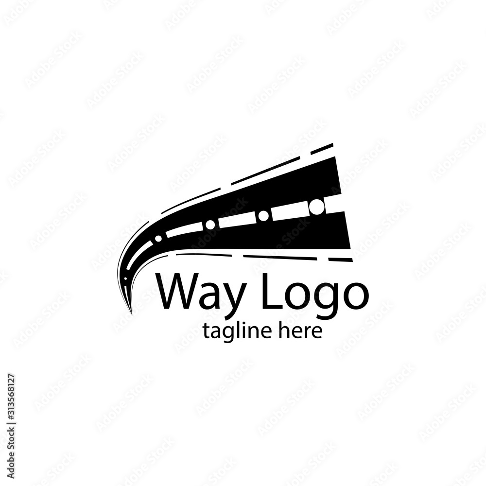 Way vector icon illustration design template Way vector icon illustration design template