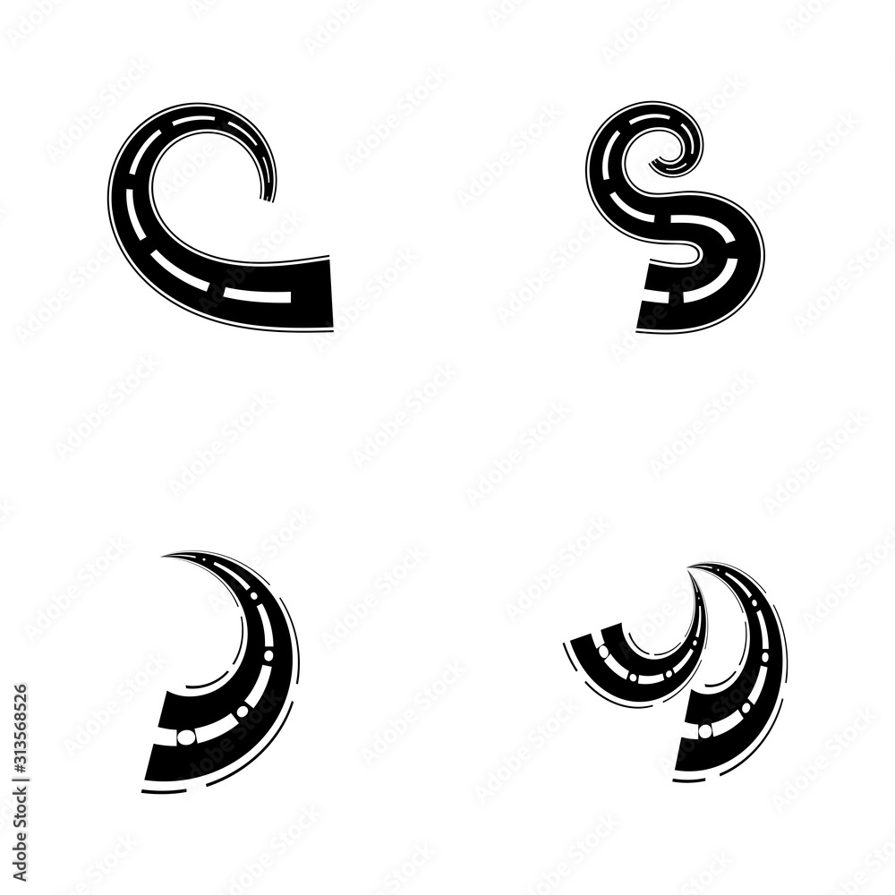 Way vector icon illustration design template Way vector icon illustration design template