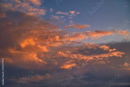cloudy sky at sunset © emrahkarakoc