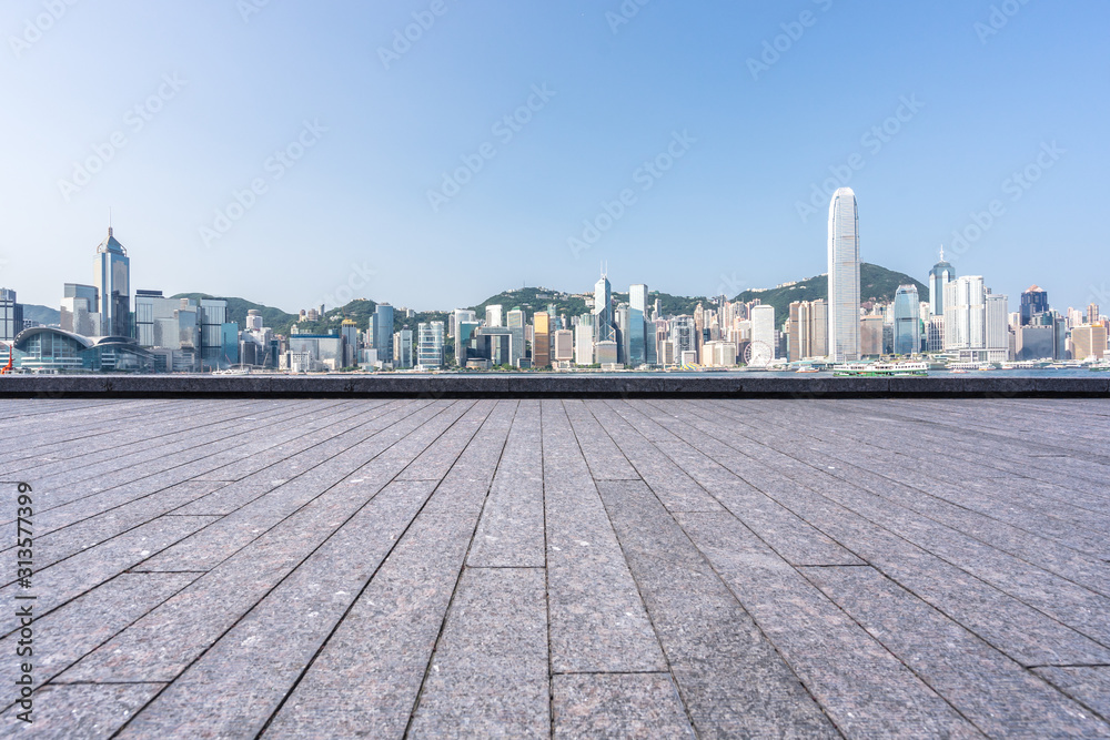 Naklejka premium city skyline 