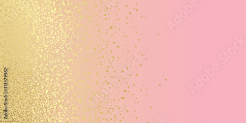 Pink and gold glitter background