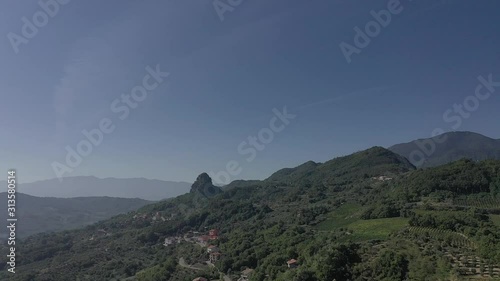 A typical town in Italy: Campoli del Monte Taburno, Benevento, Italy. photo