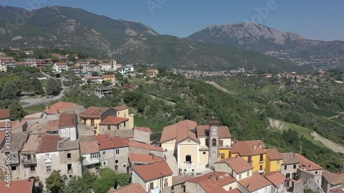 A typical town in Italy: Campoli del Monte Taburno, Benevento, Italy. photo