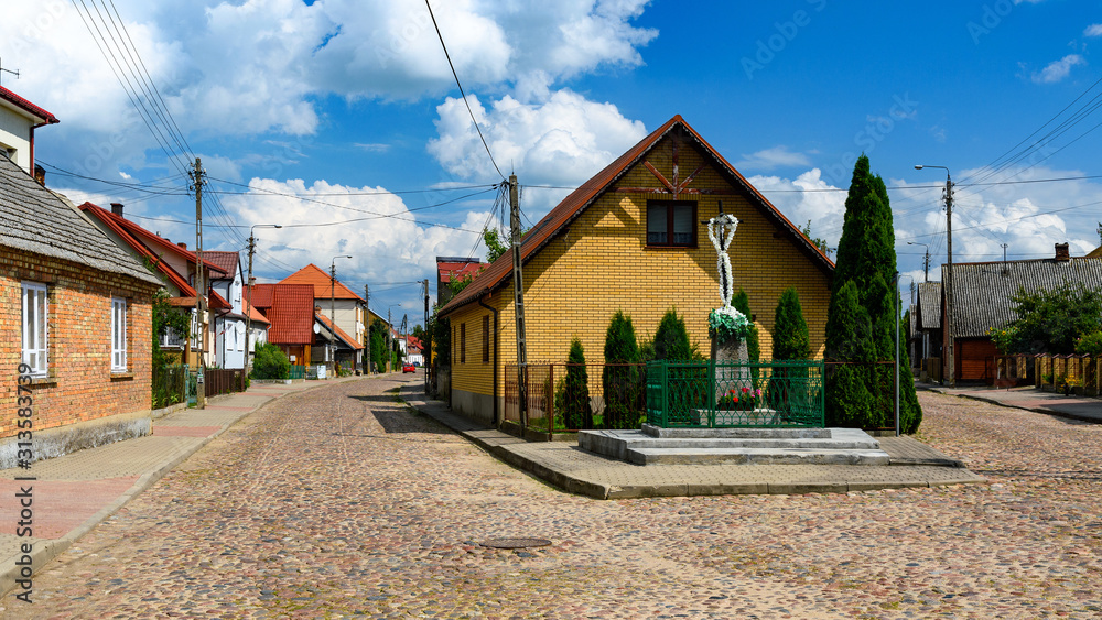 old wooden house in Podlasie, Poland