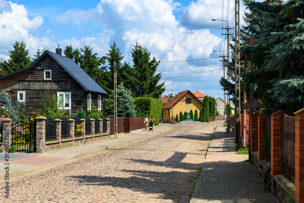 old wooden house in Podlasie, Poland