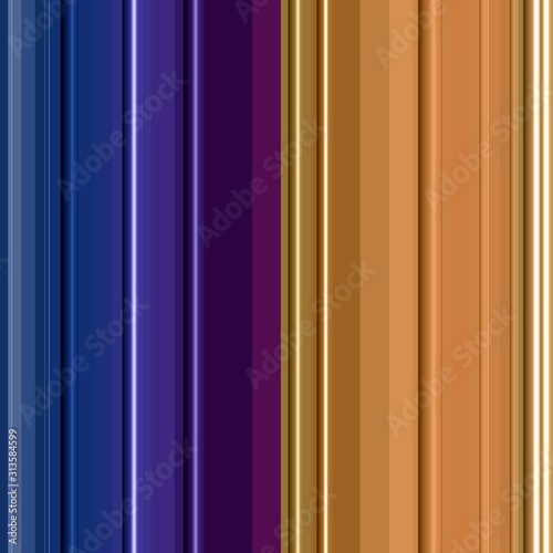 Blue golden colorful striped background