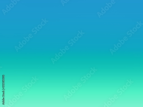 Classic blue color of 2020 and aqua green gradient trendy duotone background © tenkende