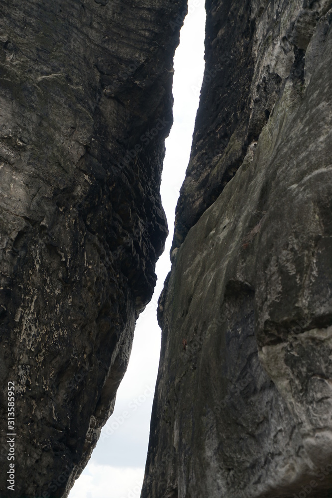 Rock formations at Bastei, Dresden, Germany