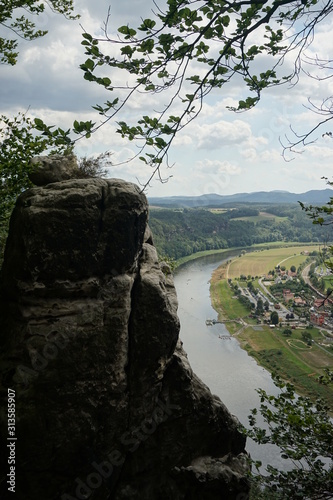 Rock formations at Bastei, Dresden, Germany